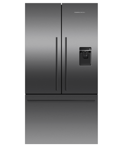 Factory second Fisher & Paykel 569L French Door Refrigerator Freezer – Black Stainless Steel | RF610ADUB5