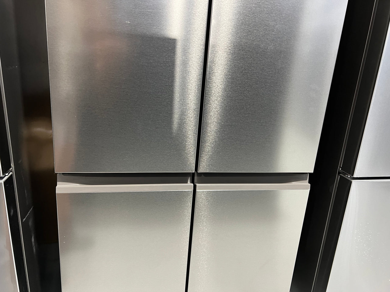 Factory second Haier 463L Quad Door Refrigerator Stainless Steel HRF530YS/ 4 star energy rating - Second Hand Appliances Geebung