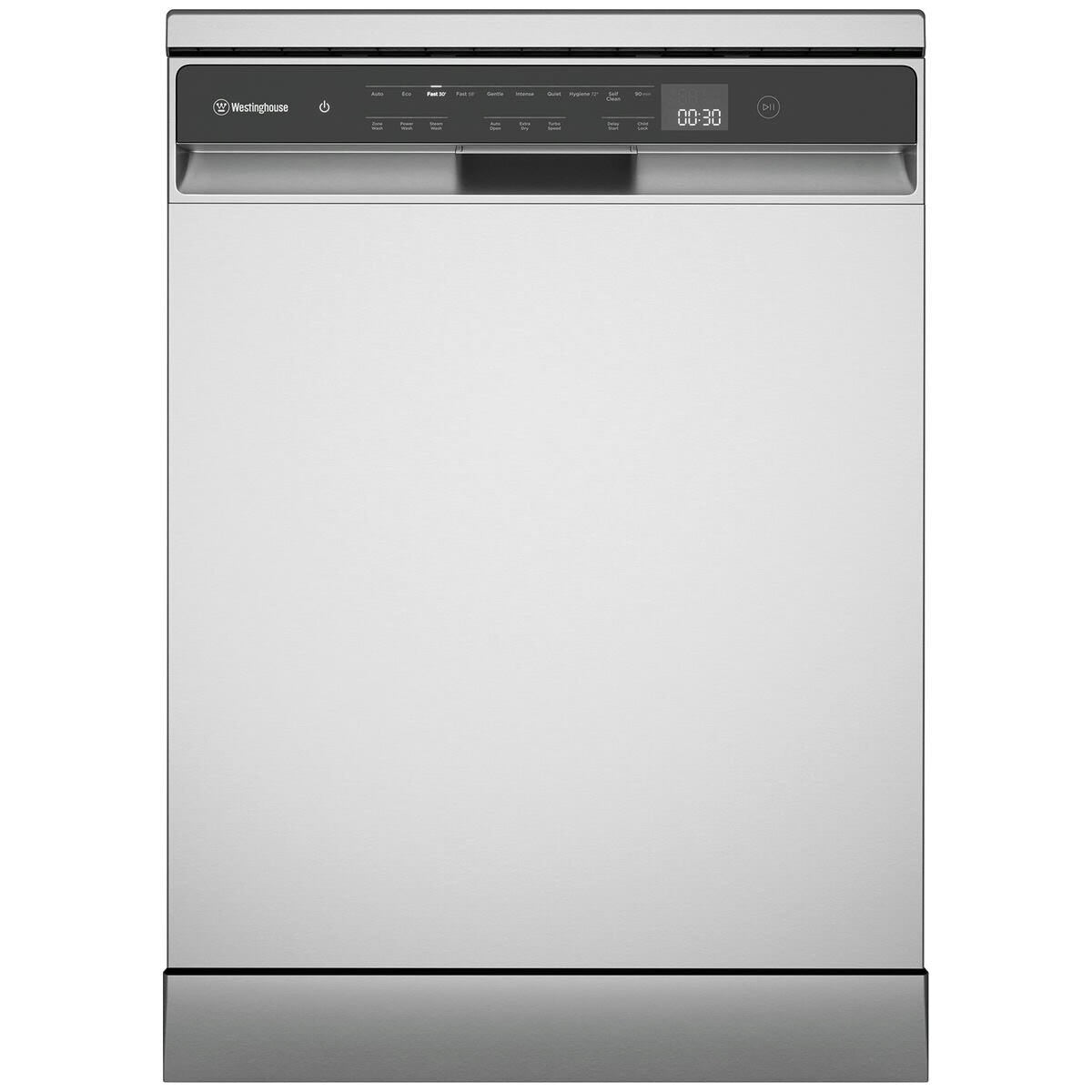 Factory second Westinghouse 60cm 15 Place Freestanding Dishwasher – Stainless Steel WSF6608XC