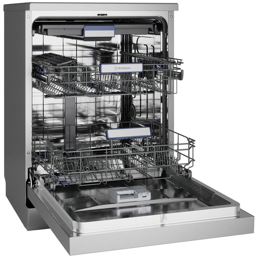 Factory second Westinghouse 60cm 15 Place Freestanding Dishwasher – Stainless Steel WSF6608XC