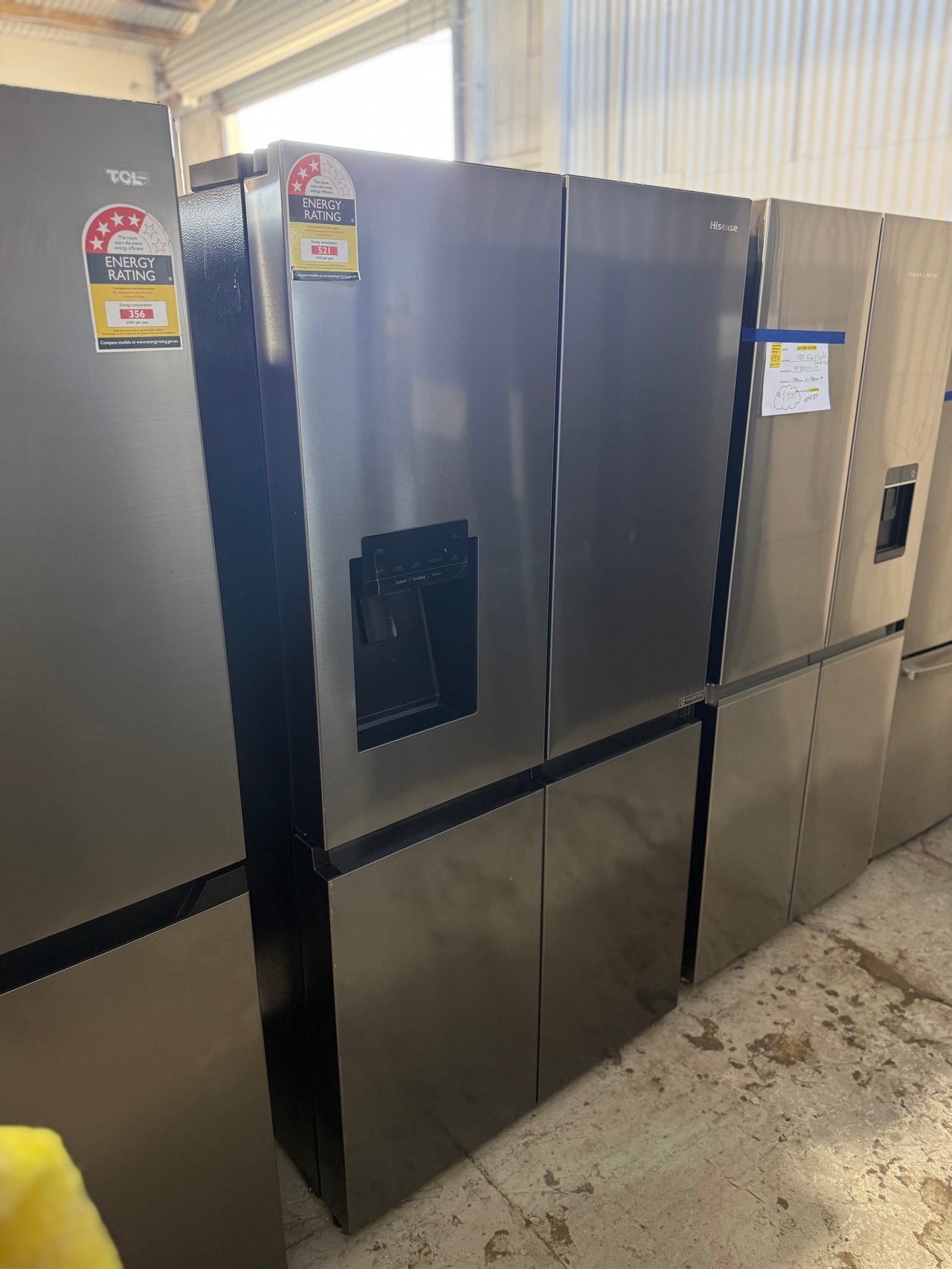 Factory second Hisense HRCD586TBWB 585L PureFlat Eclipse French Door Refrigerator – Dark Stainless Steel