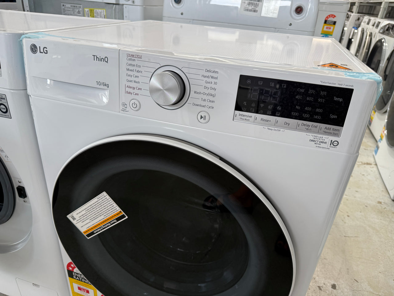 Transportation damaged LG 10kg-6kg Combo Washer Dryer WVC5-1410W