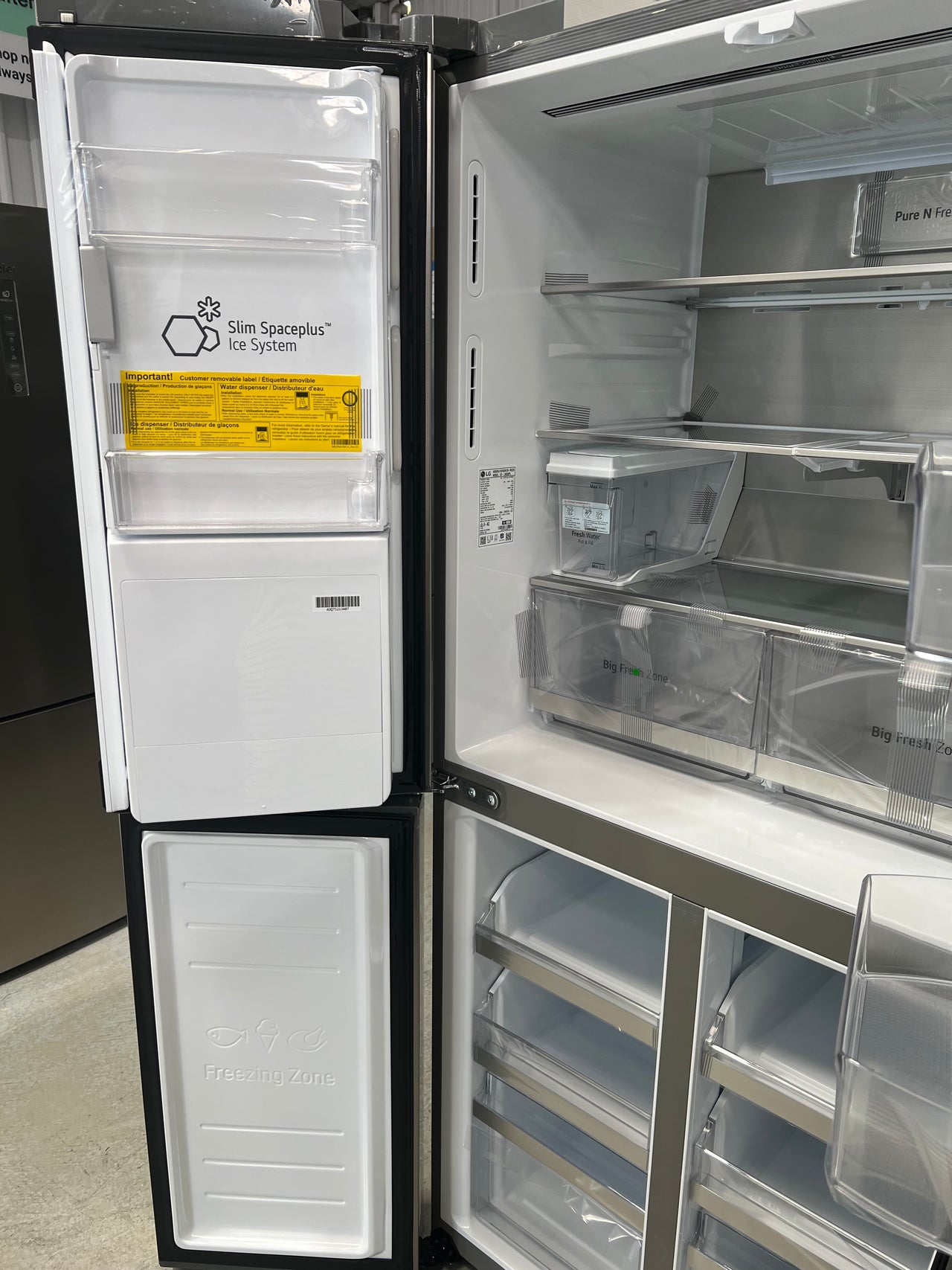 Transportation damaged LG 506L French Door Refrigerator  Model: GF-LN500PL - Second Hand Appliances Geebung