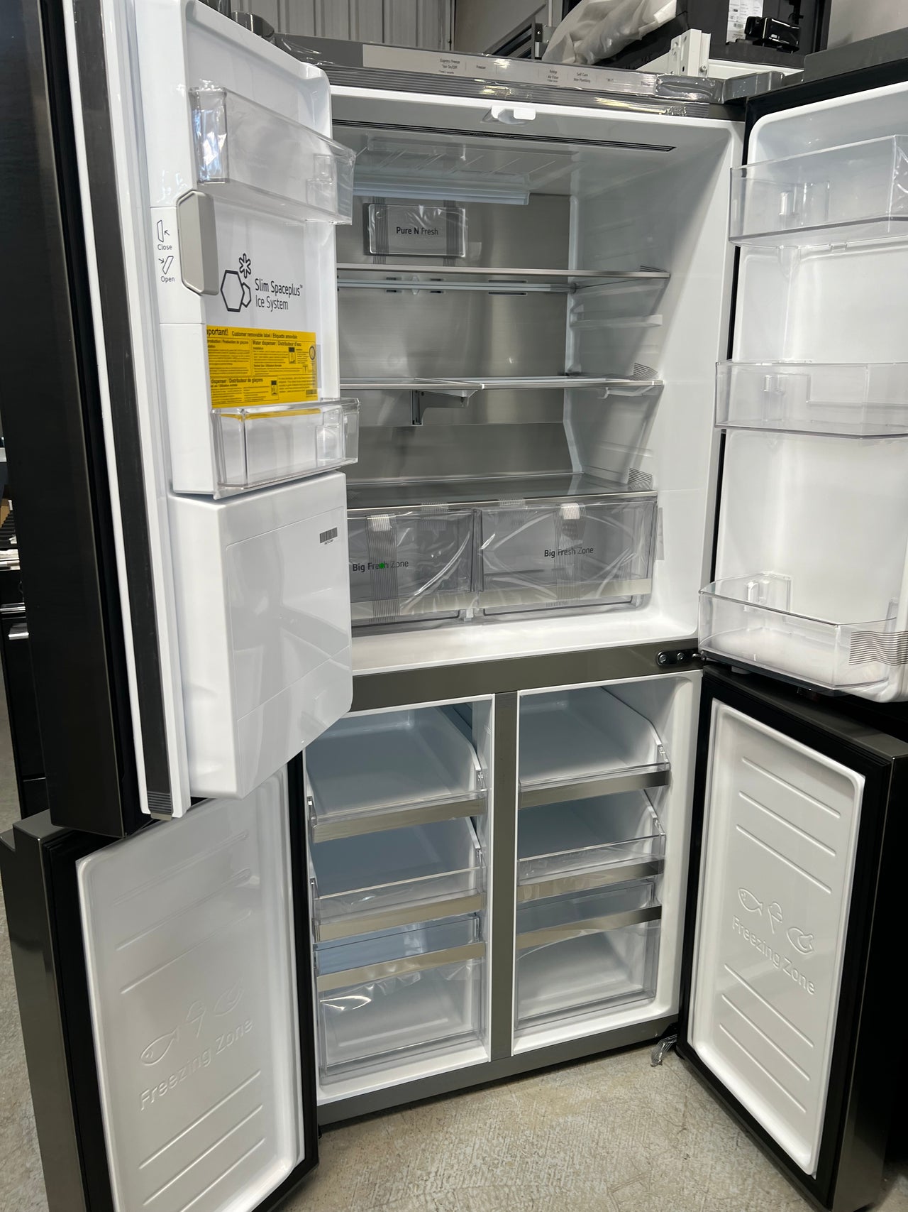 Transportation damaged LG 506L French Door Refrigerator  Model: GF-LN500PL - Second Hand Appliances Geebung