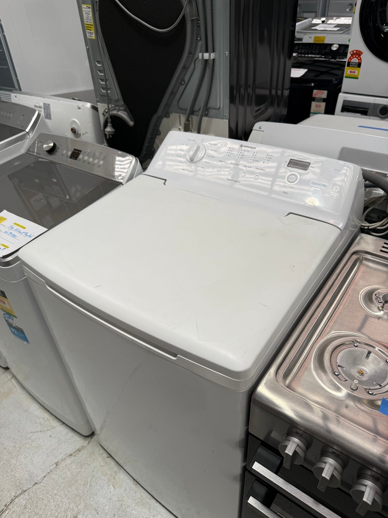 Second hand Simpson 10kg Top Load Washing Machine – Model SWT1042A - Second Hand Appliances Geebung
