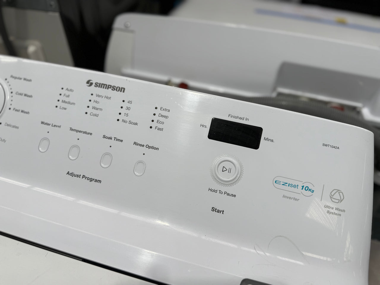Second hand Simpson 10kg Top Load Washing Machine – Model SWT1042A - Second Hand Appliances Geebung
