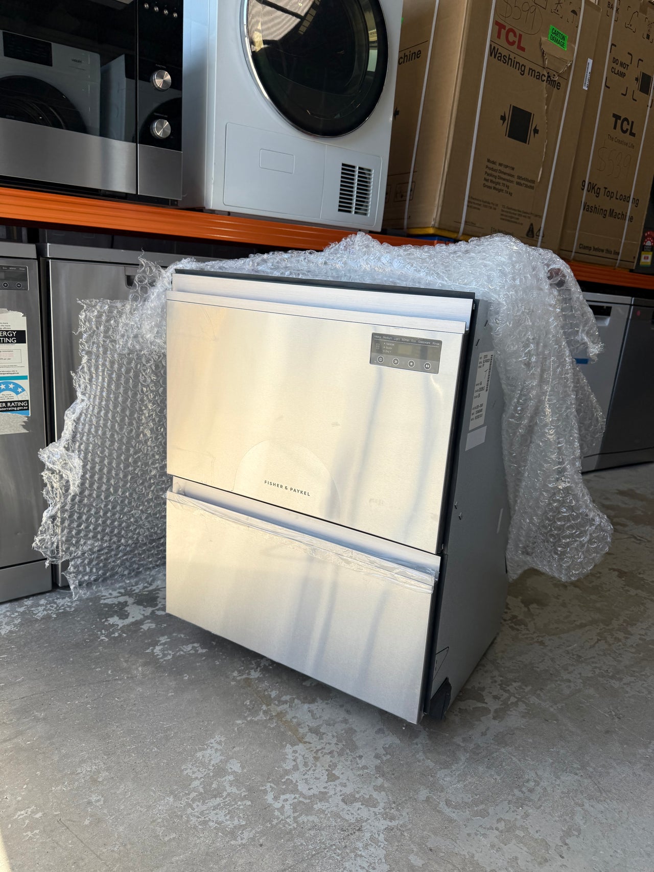 Factory second Fisher & Paykel DD60D2NX9 Double DishDrawer™ Dishwasher – Stainless Steel