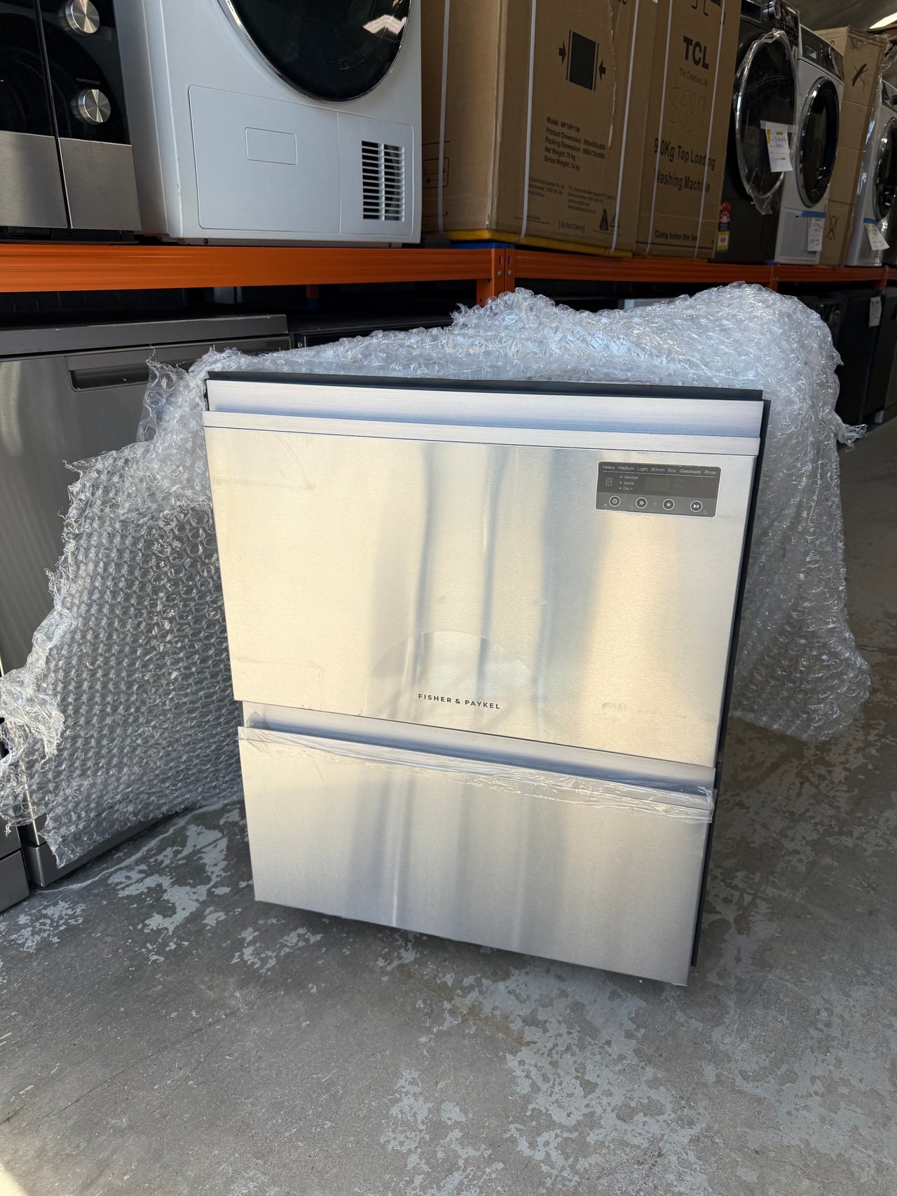 Factory second Fisher & Paykel DD60D2NX9 Double DishDrawer™ Dishwasher – Stainless Steel