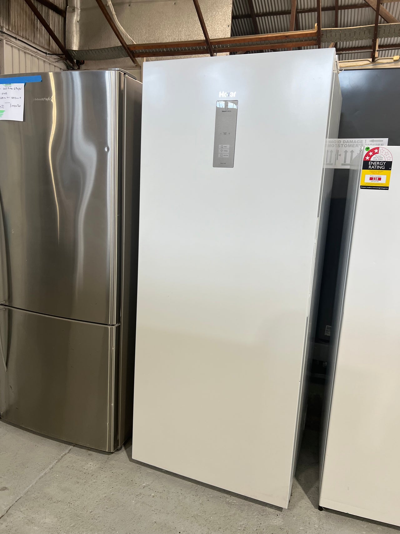 Factory second Haier 465L Vertical Frost Free Refrigerator Model: HRF505VW - Second Hand Appliances Geebung