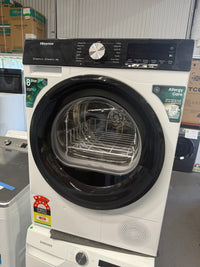 Thumbnail for Factory second Hisense HDFS80HS 8 kg Series 3 Heat Pump Dryer – White