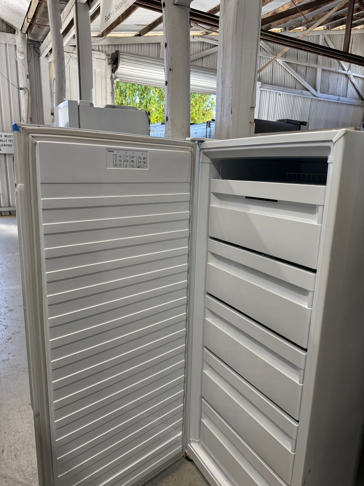 Second hand Fisher & Paykel E308LW1 304L upright vertical freezer - Second Hand Appliances Geebung