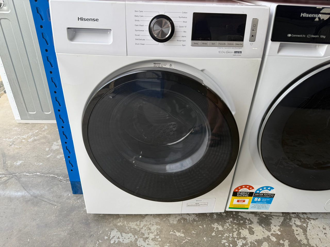 Factory second Hisense HWFL1014V 10kg front load washing machine