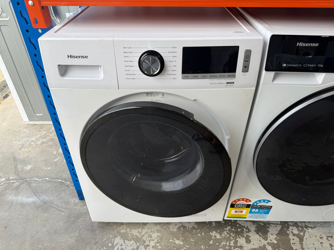 Factory second Hisense HWFL1014V 10kg front load washing machine