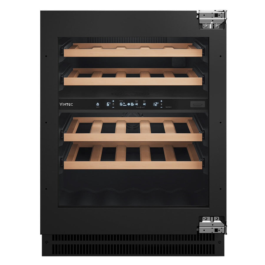 Factory second Vintec VWD820SAP-X Luxe Harmony 31-Bottle Integrated Dual Zone Wine Cabinet