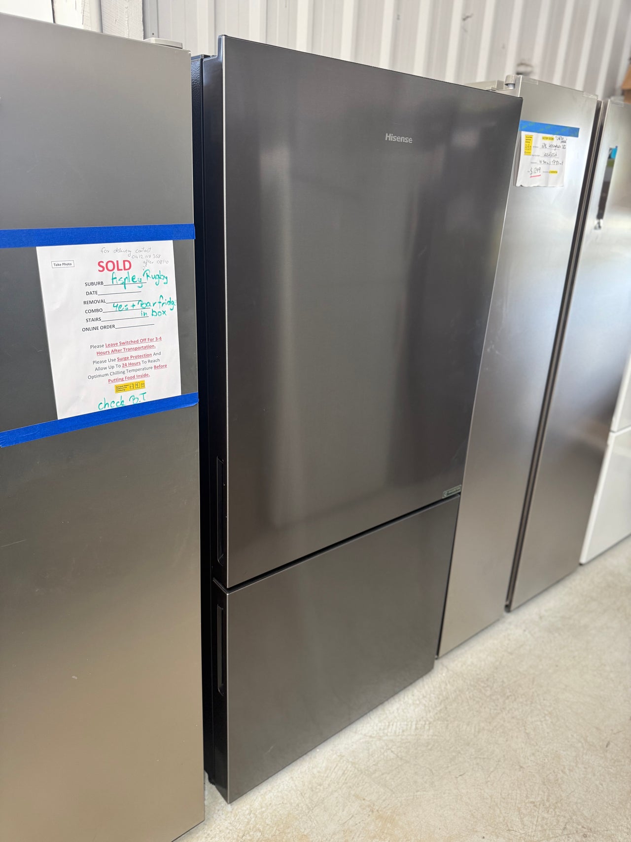 Factory Second Hisense 503L Bottom Mount Fridge – Stainless Steel (HRBM503E)