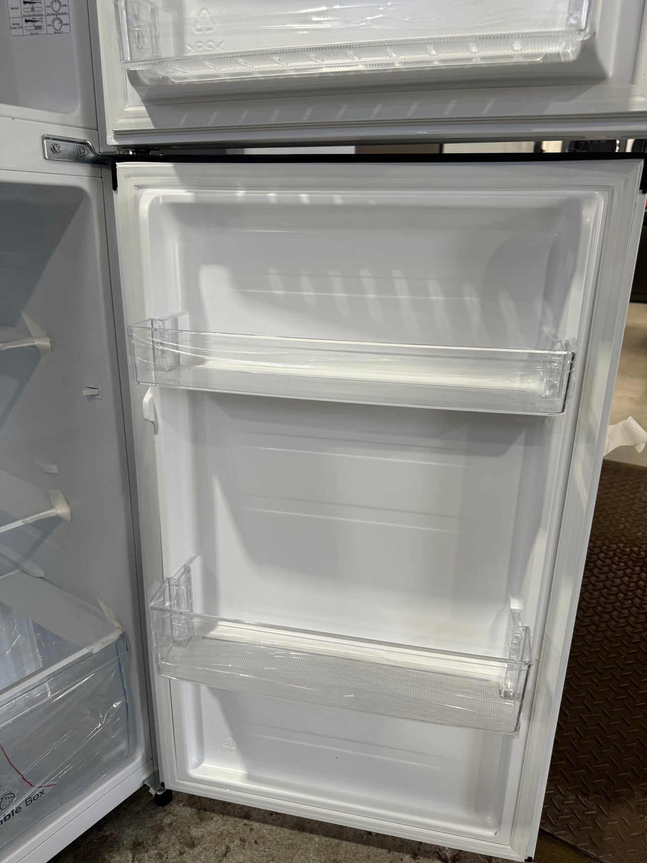 Transportation damaged Hisense HRTF206 205L Top Mount Refrigerator – White