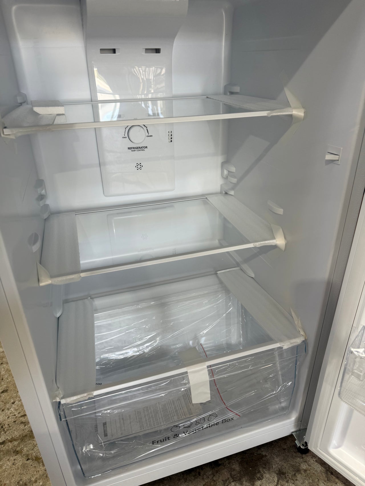 Transportation damaged Hisense HRTF206 205L Top Mount Refrigerator – White