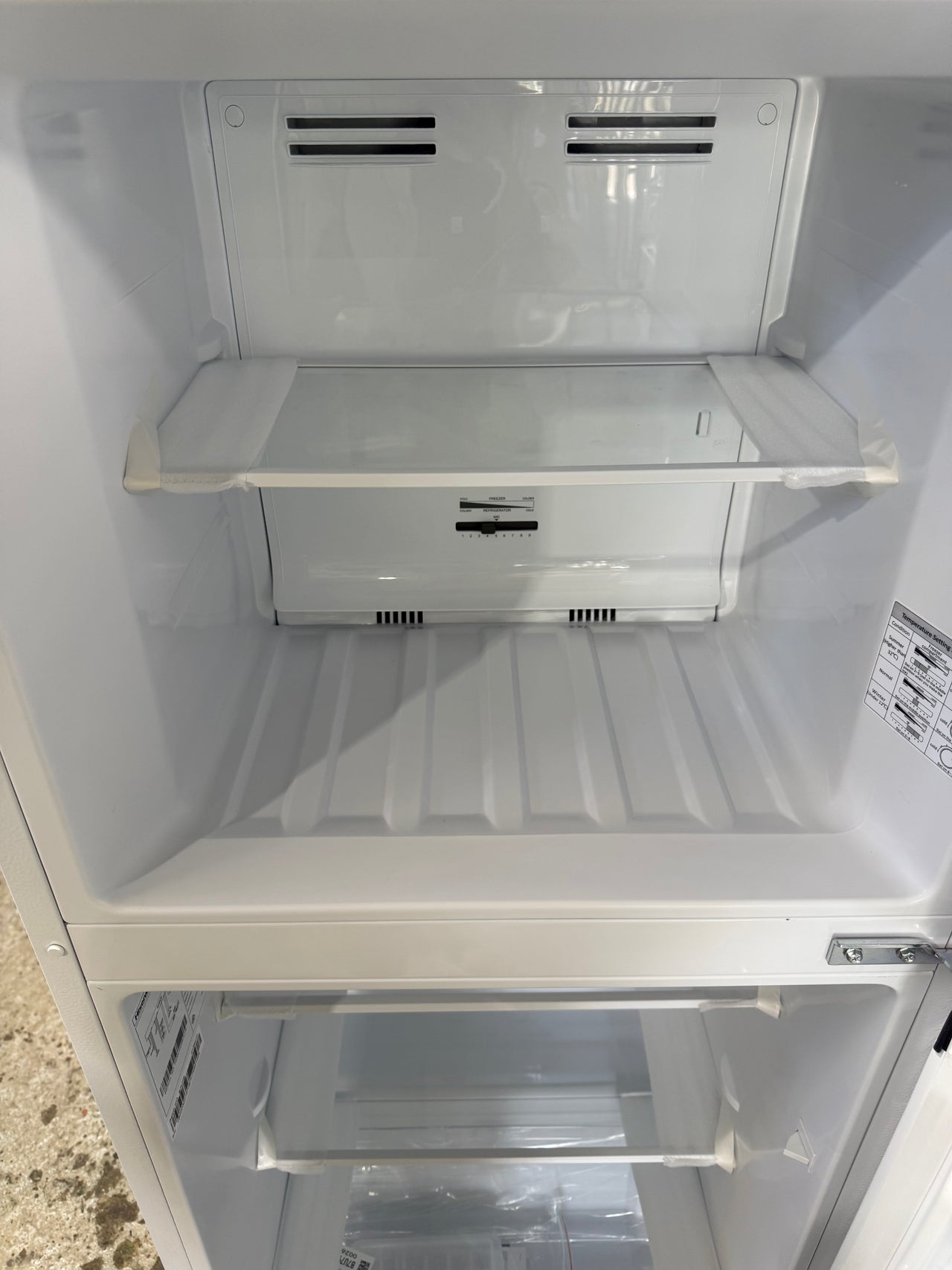 Transportation damaged Hisense HRTF206 205L Top Mount Refrigerator – White