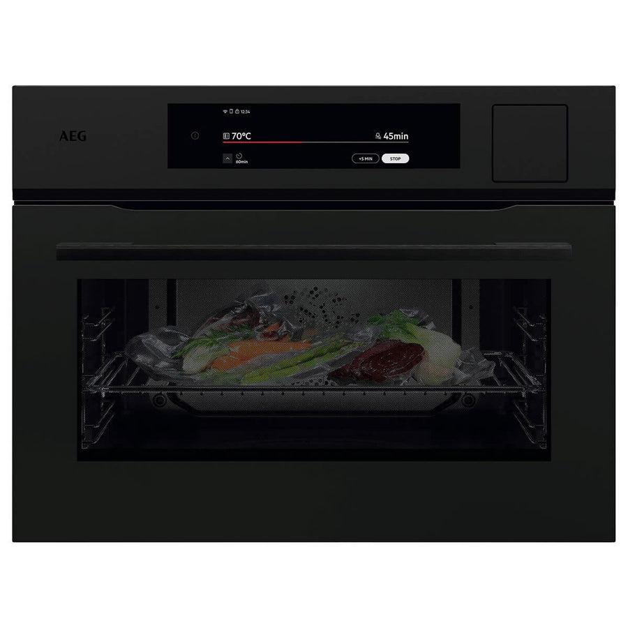Factory second AEG 60cm 9000 Series Compact SteamPro Built-In Combi-Steam Oven NKB9A82KT