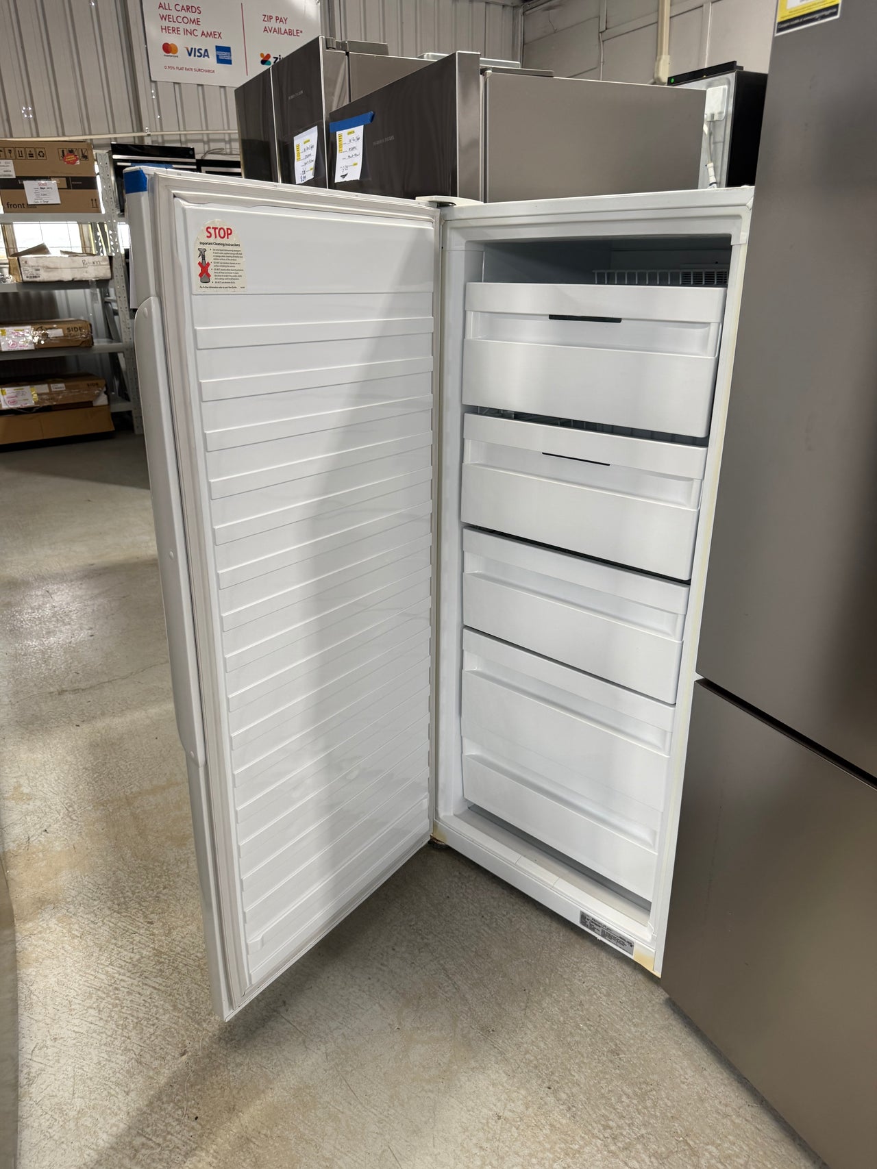 Second Hand Fisher Paykel upright freezer N308