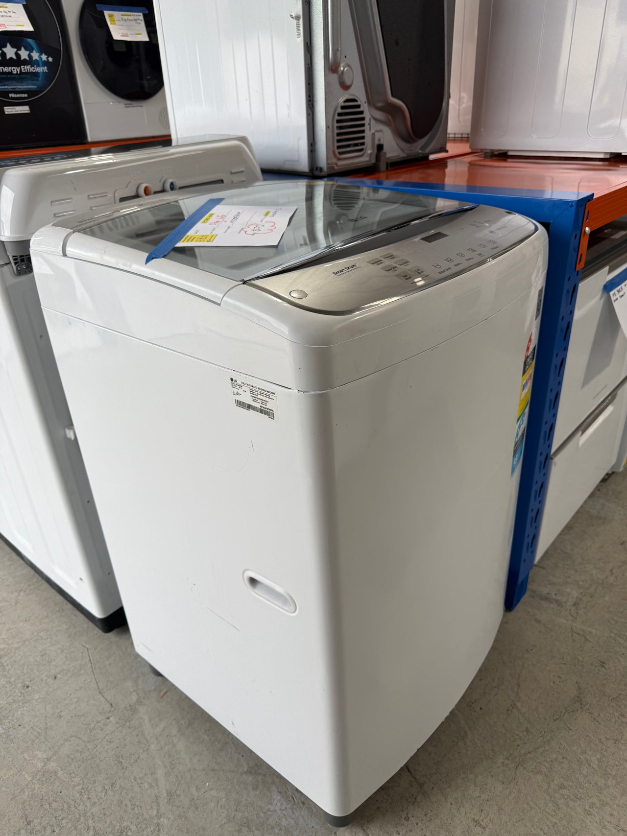 Second hand LG WTG9032WF 9kg top load washing machine