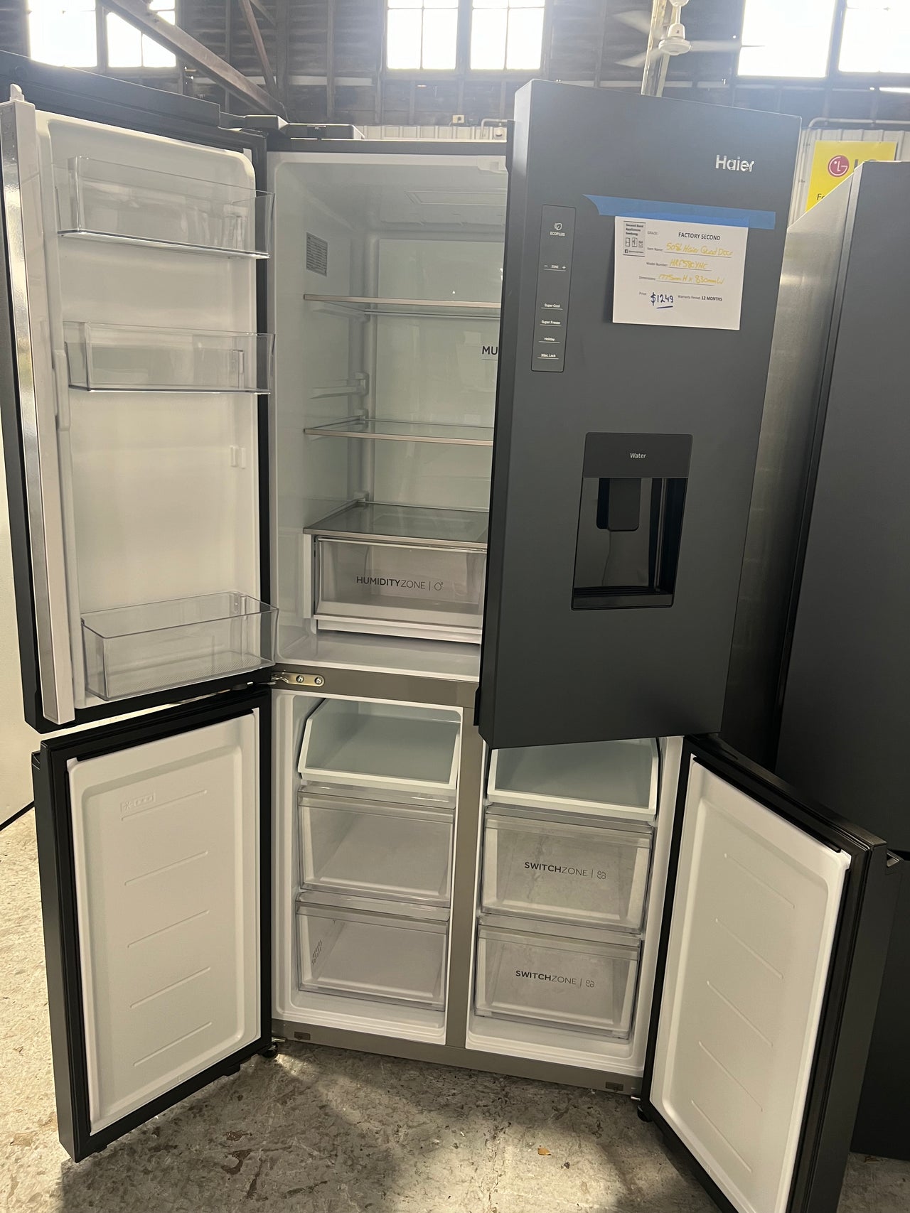 Factory second 508l Quad Door Refrigerator Model: HRF580YHC - Second Hand Appliances Geebung