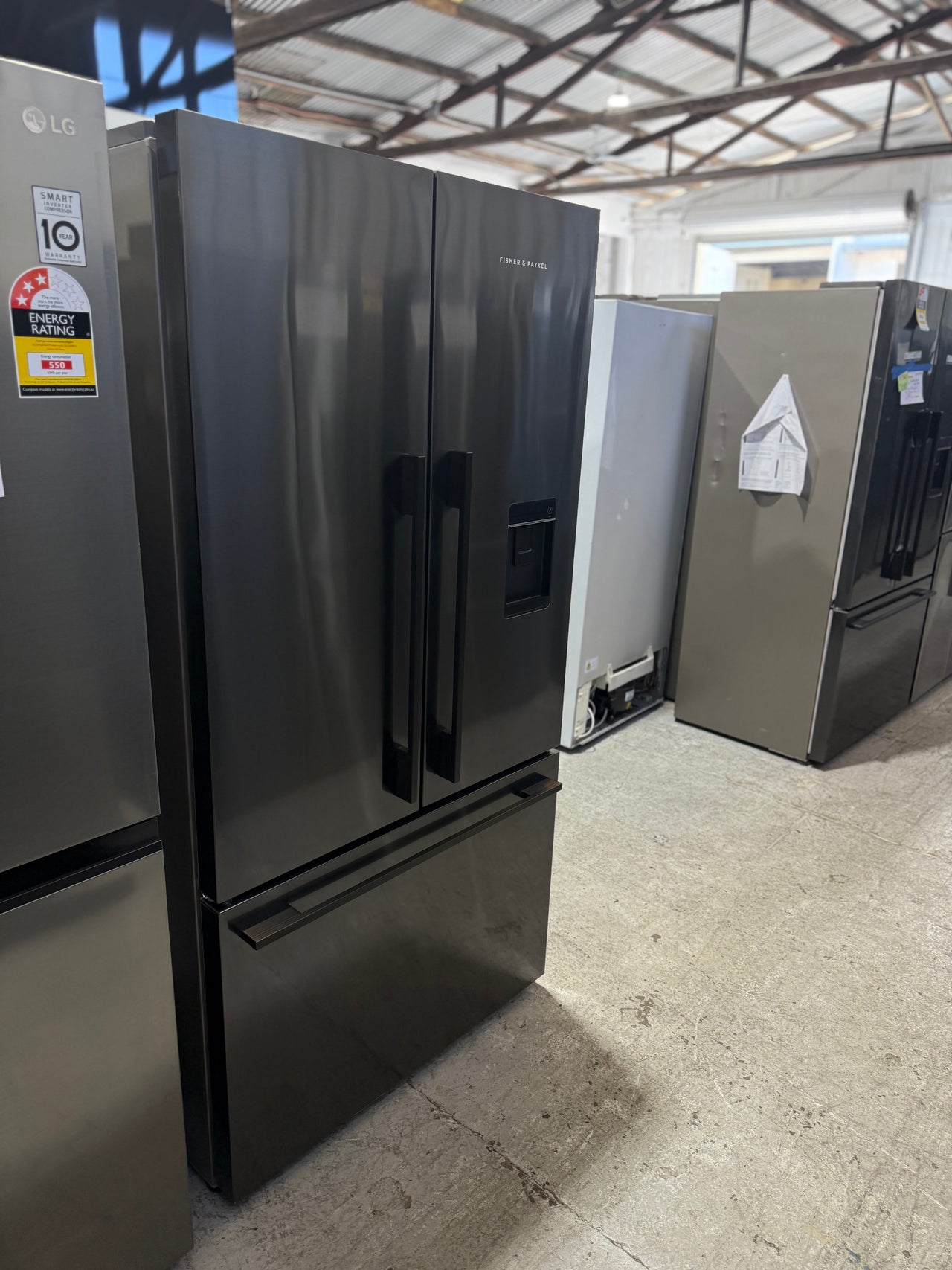 Factory second 569l Fisher&Paykel French Door Fridge Model: RF610ADUB5