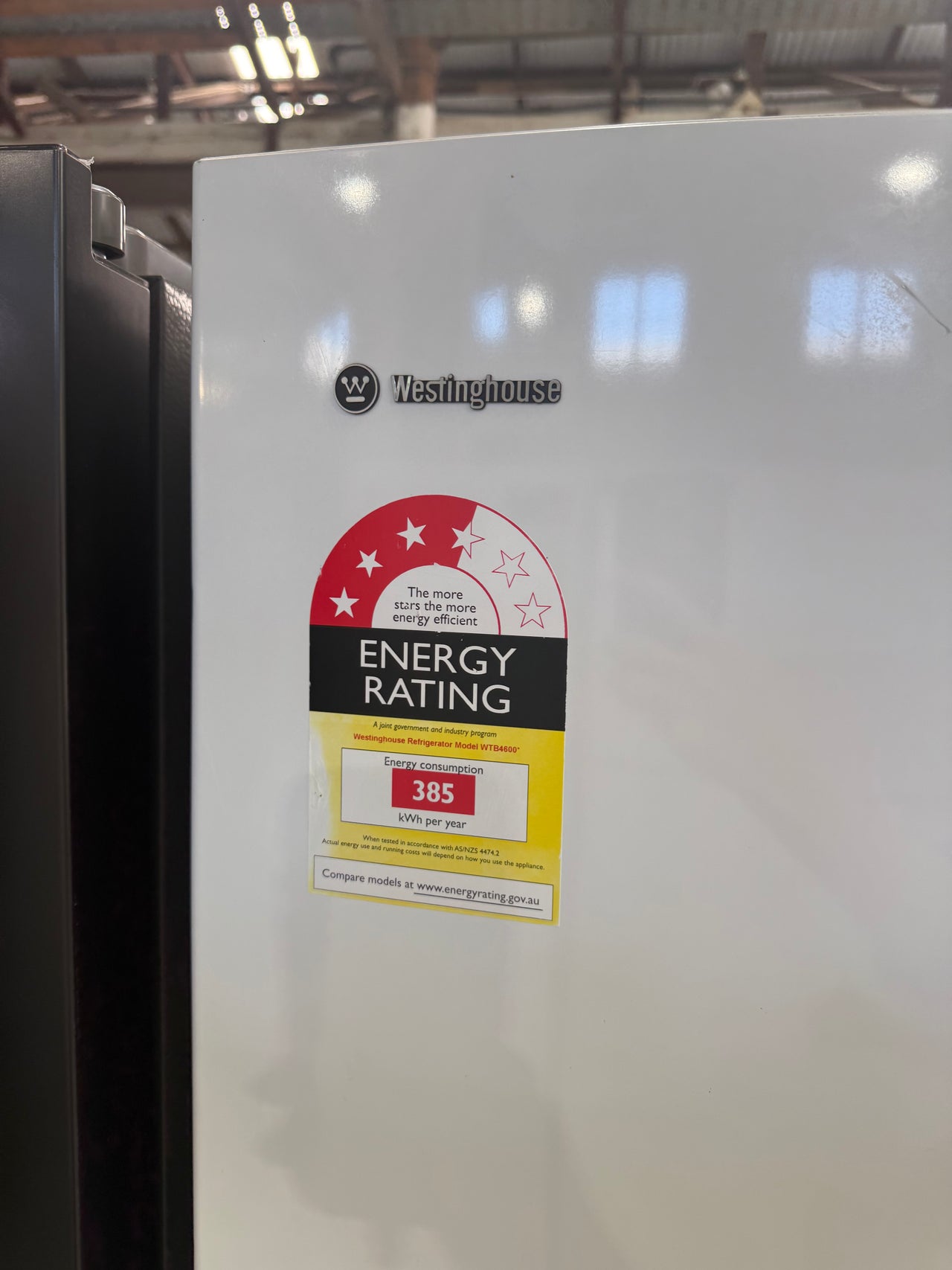 Second hand Westinghouse Fridge 460L Top Mount White Model: WTB4600WA