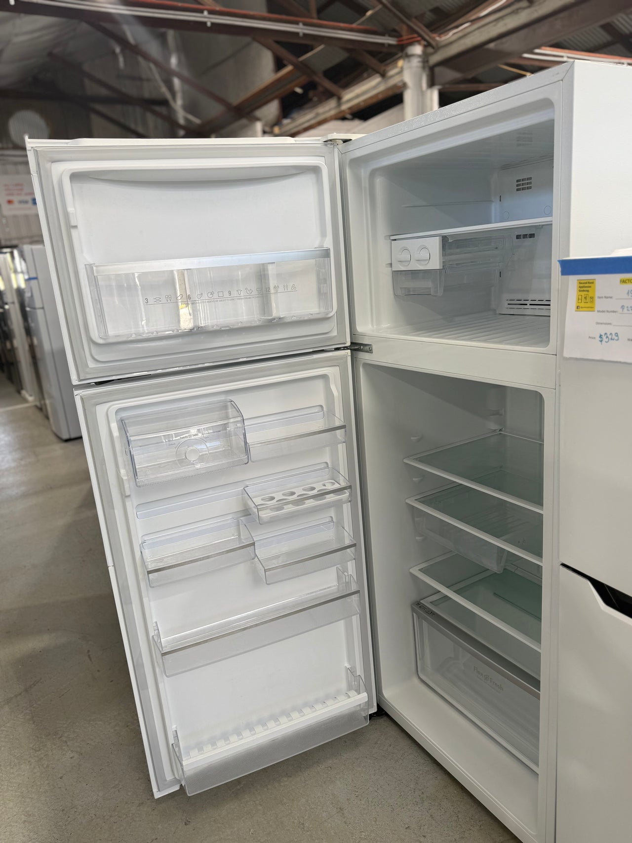 Second hand Westinghouse Fridge 460L Top Mount White Model: WTB4600WA