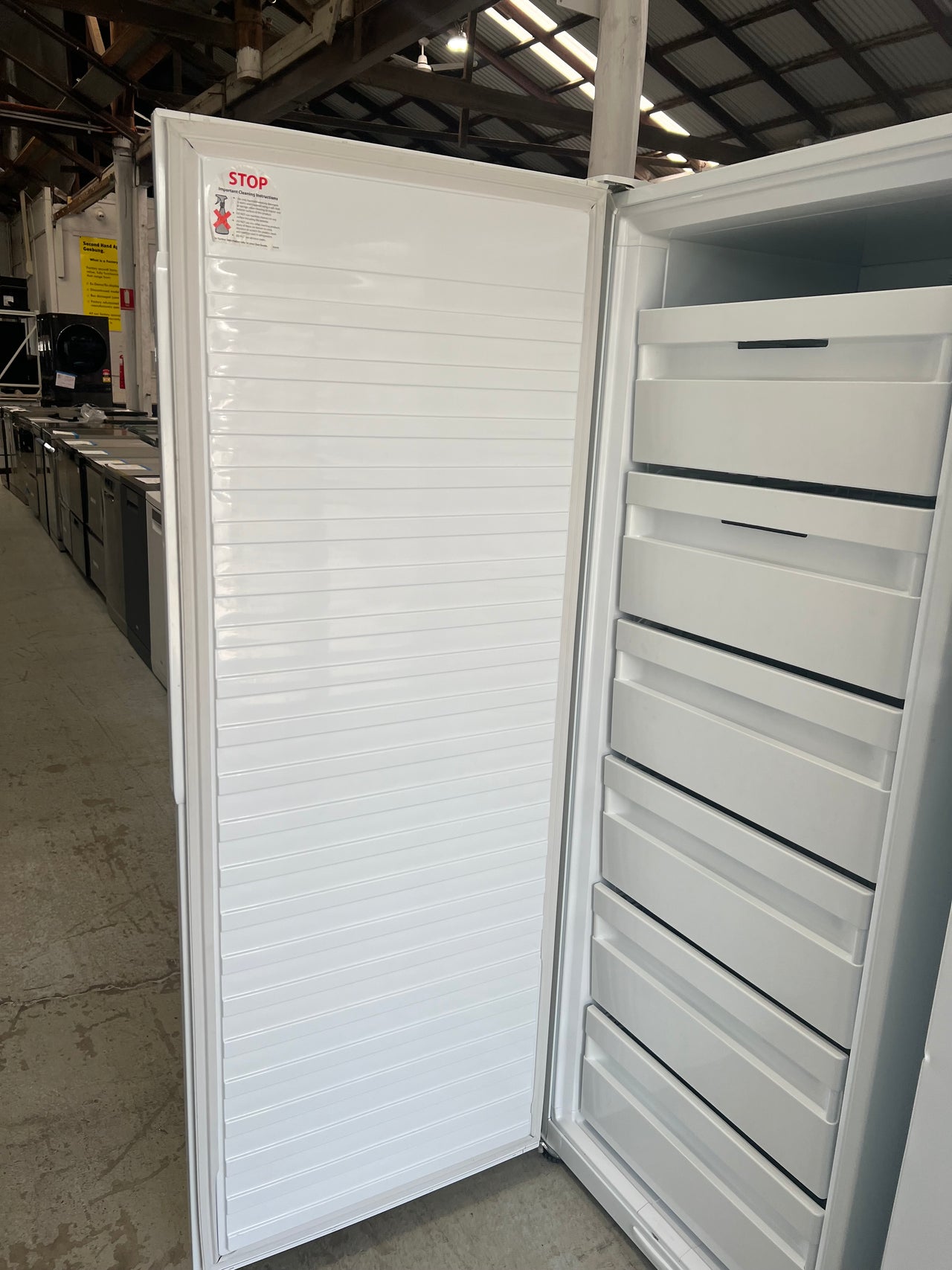 Second hand Fisher & Paykel E388LWW 389L Upright Freezer - Second Hand Appliances Geebung