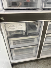 Thumbnail for Factory second Westinghouse 564L French Quad Door Refrigerator – Matte Charcoal Black WQE5600BA