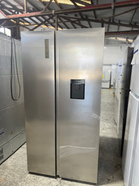 Thumbnail for Factory second Hisense HRSBS540SW 541 L PureFlat Side-by-Side Refrigerator – Silver / Stainless Steel