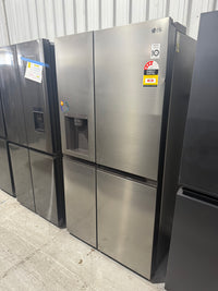 Thumbnail for Factory second LG GS-N600PL 635 L Side-by-Side Refrigerator – Non-Plumbed Ice & Water, Stainless Steel Finish