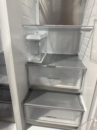Thumbnail for Factory second LG GS-N600PL 635 L Side-by-Side Refrigerator – Non-Plumbed Ice & Water, Stainless Steel Finish