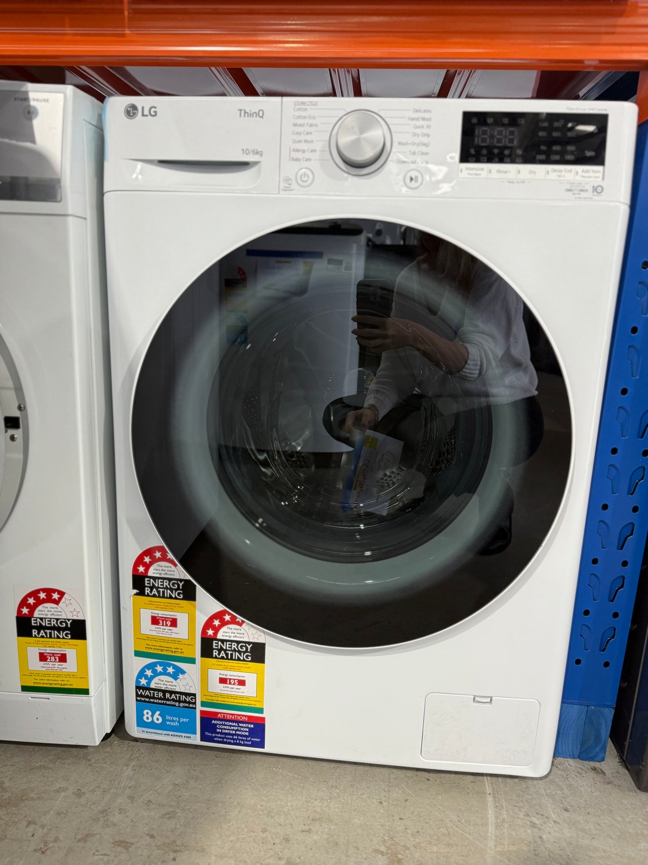 Transportation damaged LG 10kg-6kg Combo Washer Dryer WVC5-1410W