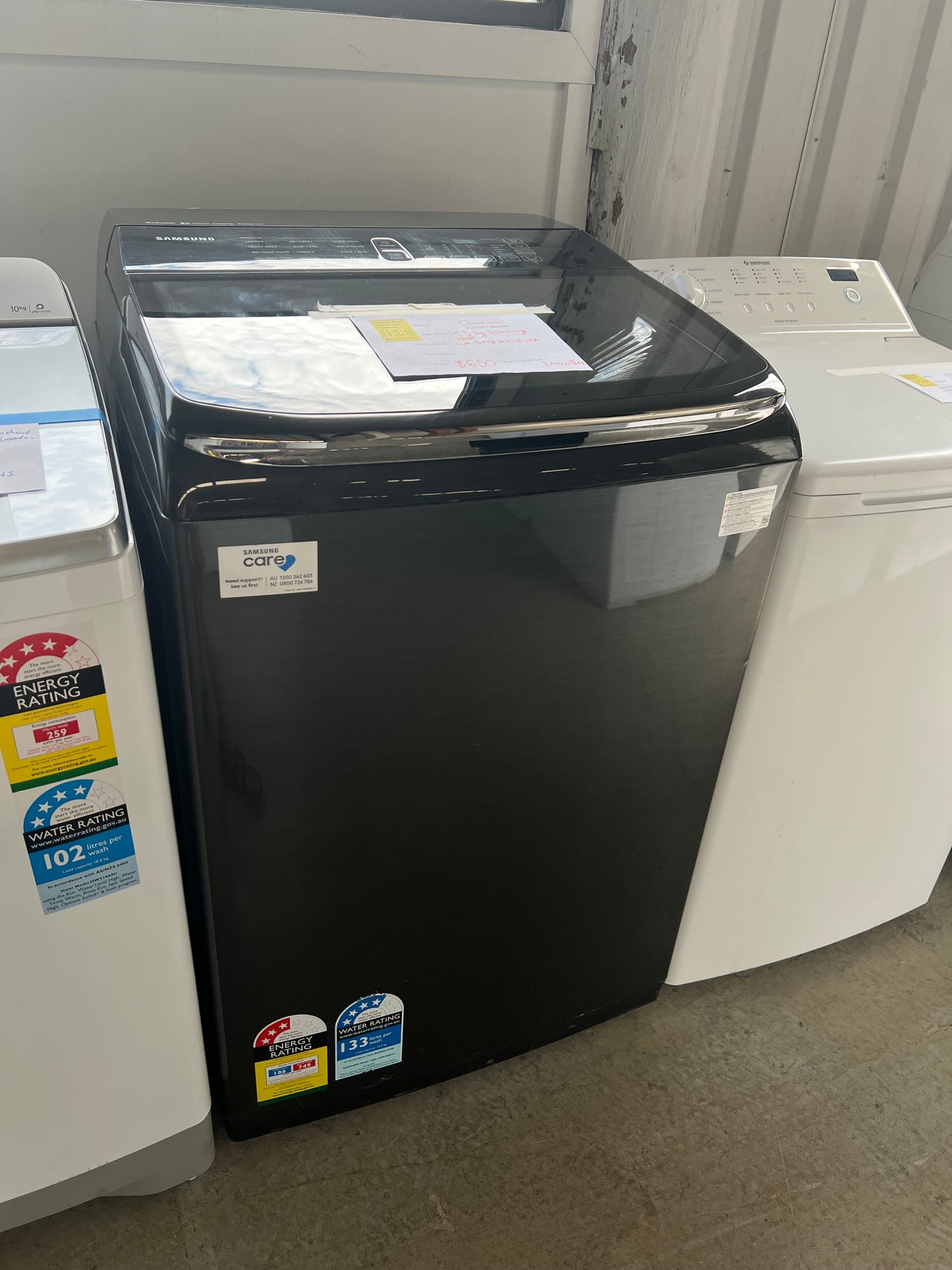 Second hand Samsung 13kg Activ DualWash Top Load Washing Machine WA13M8700GV - Second Hand Appliances Geebung