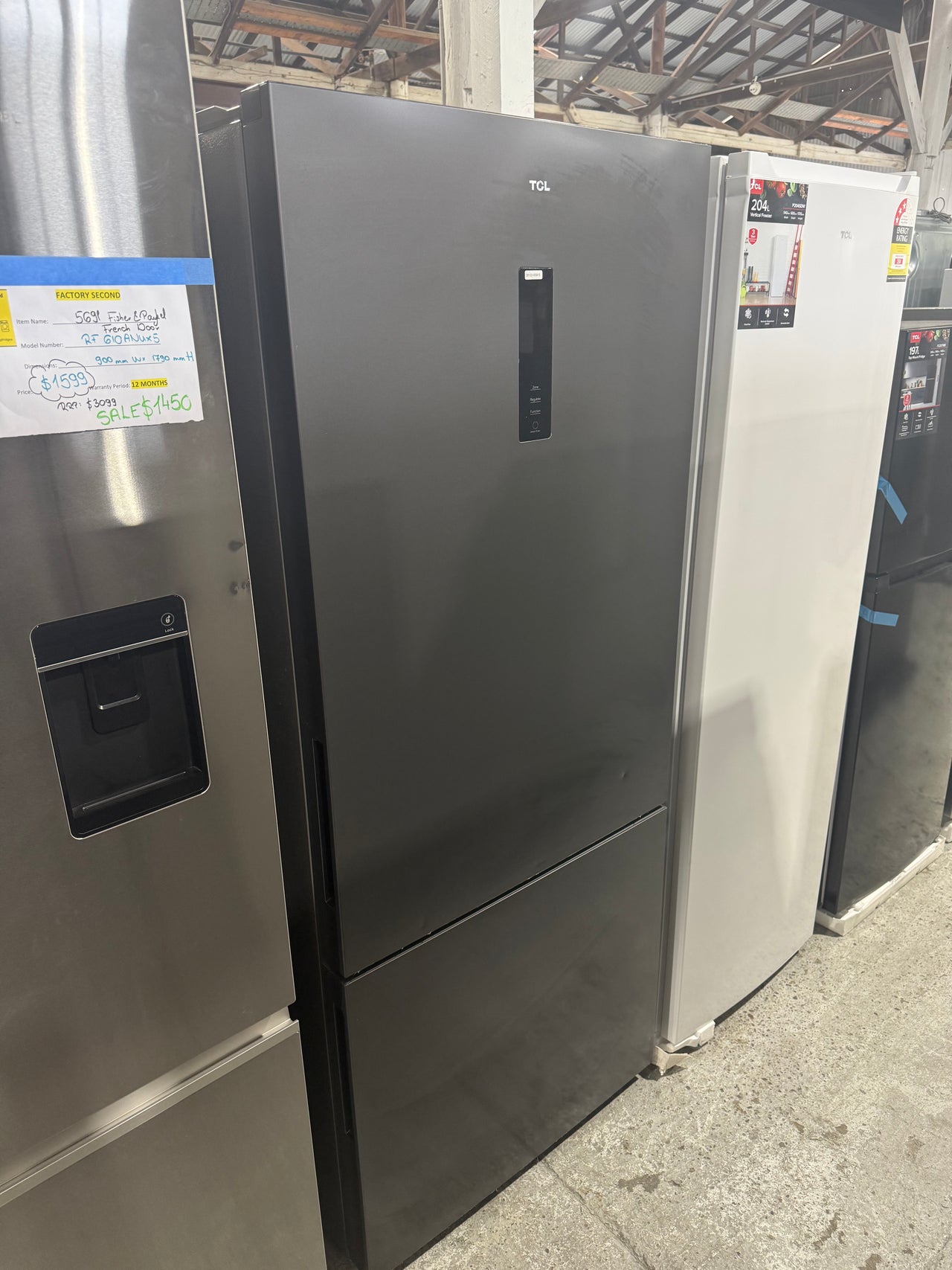 Factory second TCL 416 L Bottom-Mount Fridge – Model P445BFG