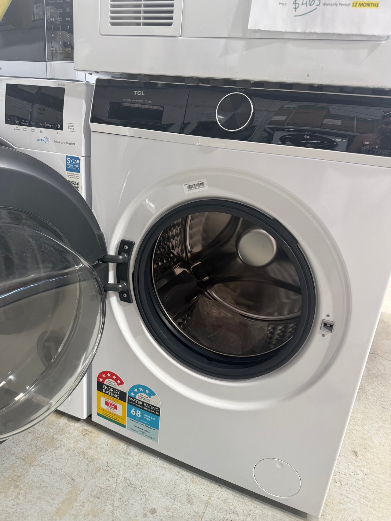 Factory second TCL C1208FLW 8 kg Front Load Washing Machine – White