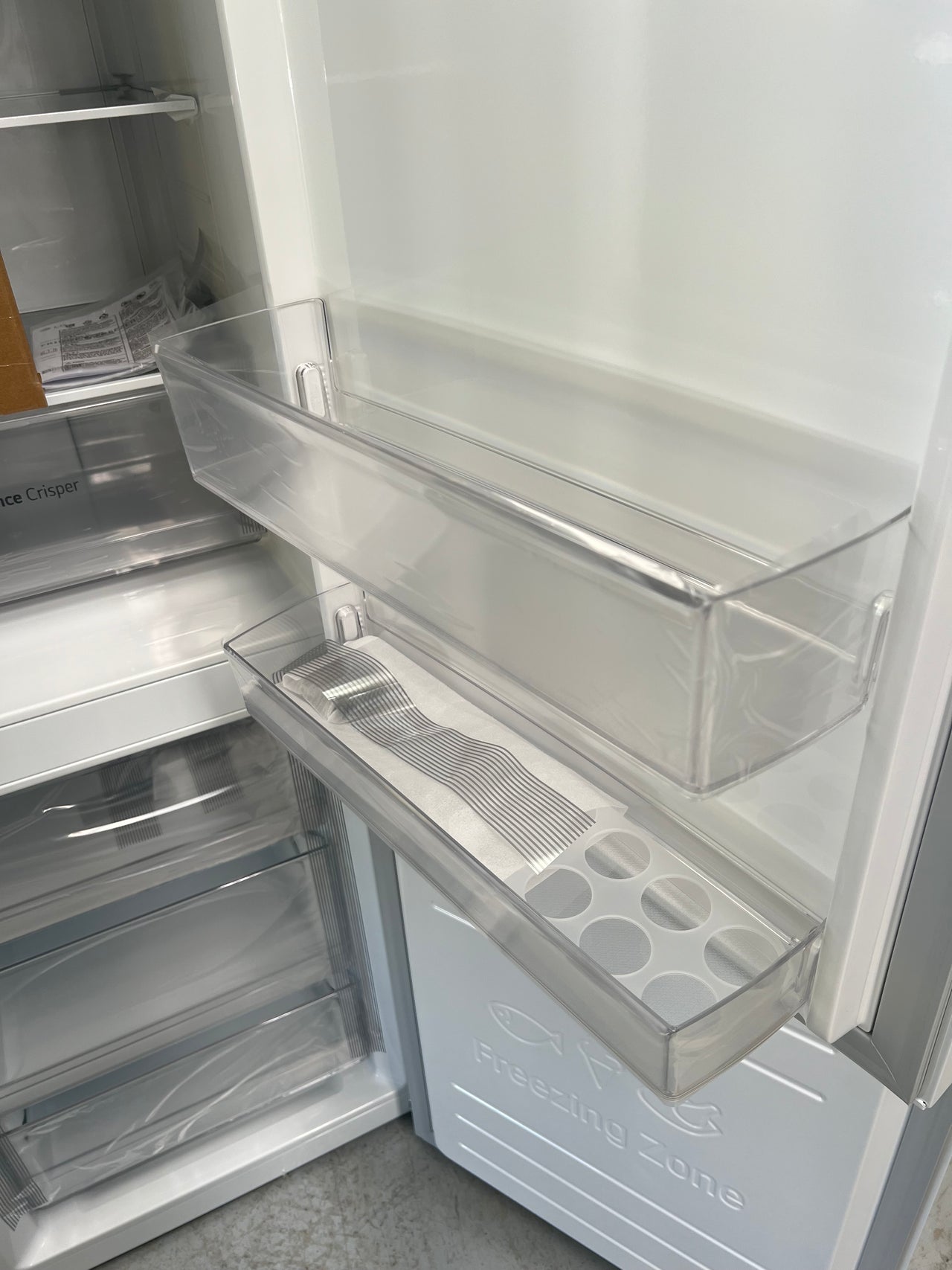 Transportation damaged LG 306L Bottom Mount Refrigerator GB-355WL - Second Hand Appliances Geebung