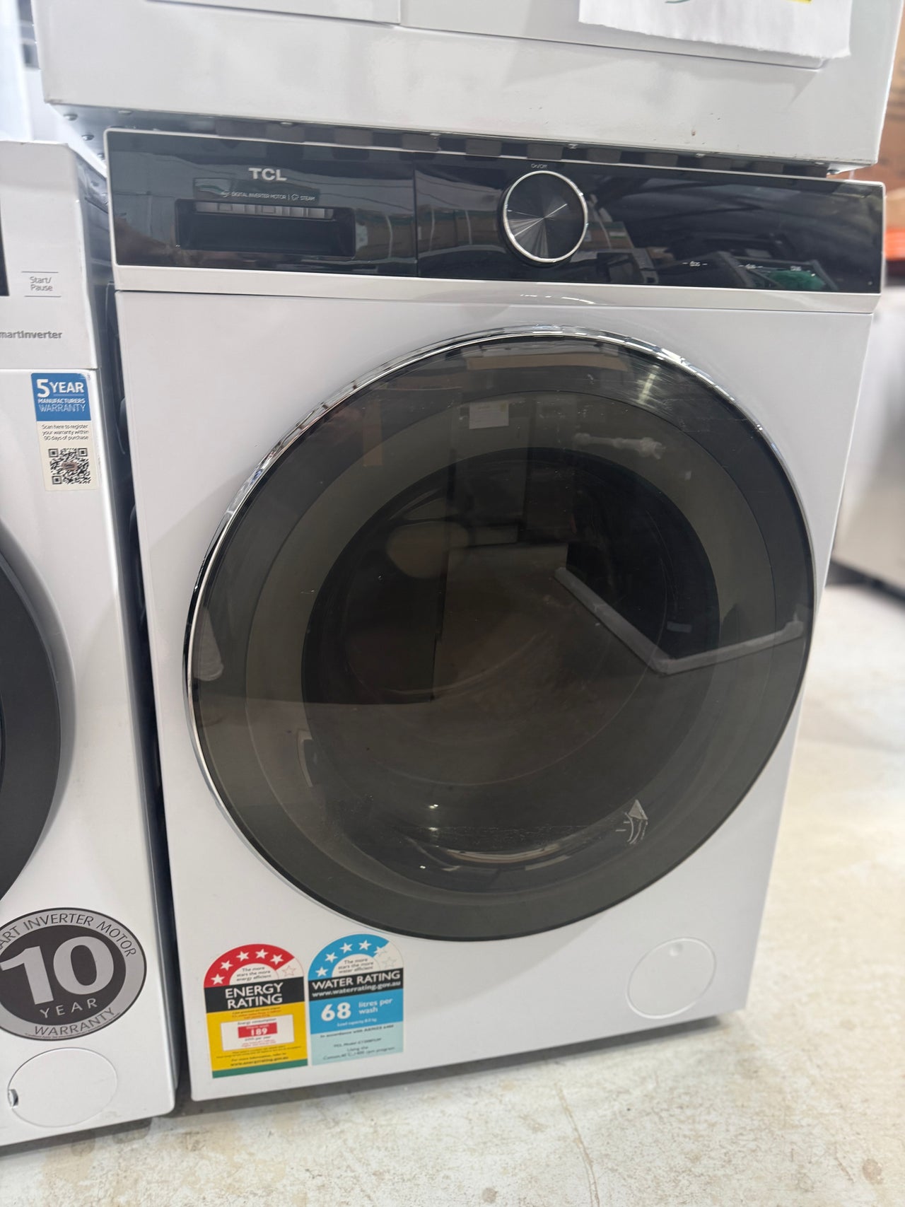 Factory second TCL C1208FLW 8 kg Front Load Washing Machine – White