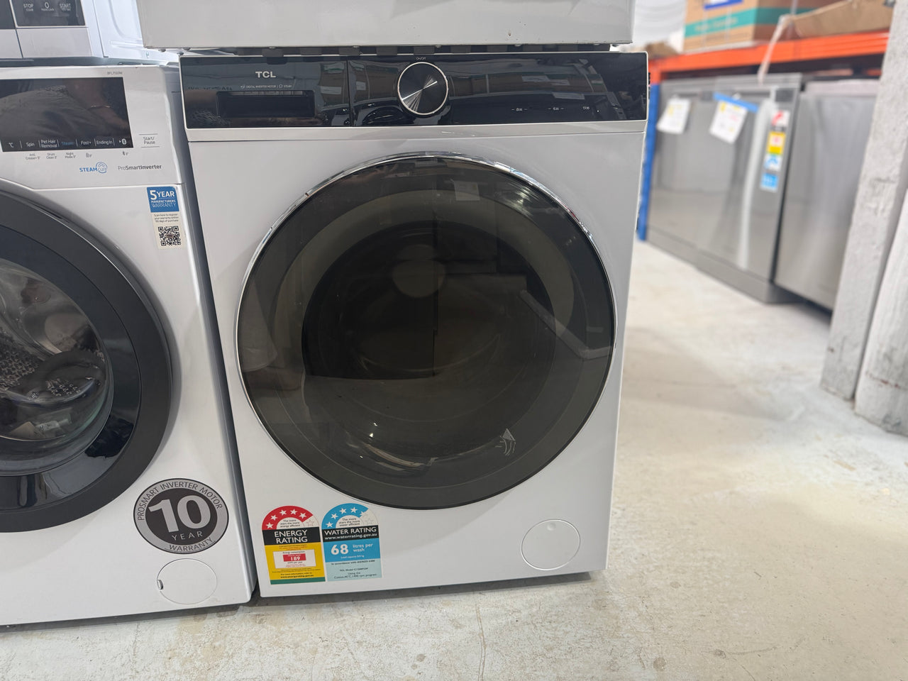 Factory second TCL C1208FLW 8 kg Front Load Washing Machine – White