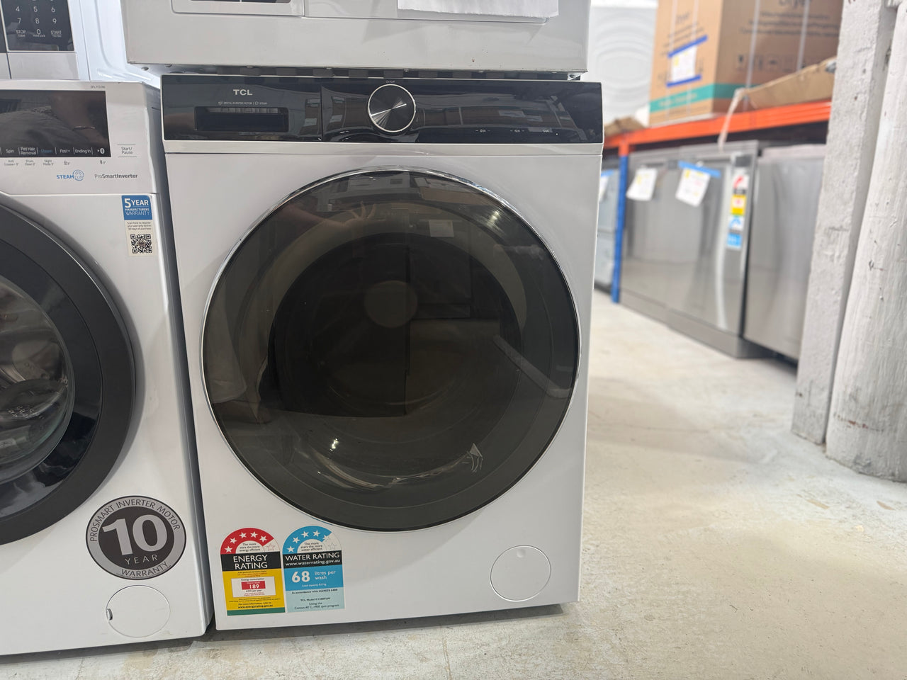Factory second TCL C1208FLW 8 kg Front Load Washing Machine – White
