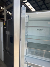 Thumbnail for Factory second Haier 508L Quad Door Fridge with Ice Plumbed-in Water Dispenser - Stainless Steel Model: HRF580YPS - Second Hand Appliances Geebung