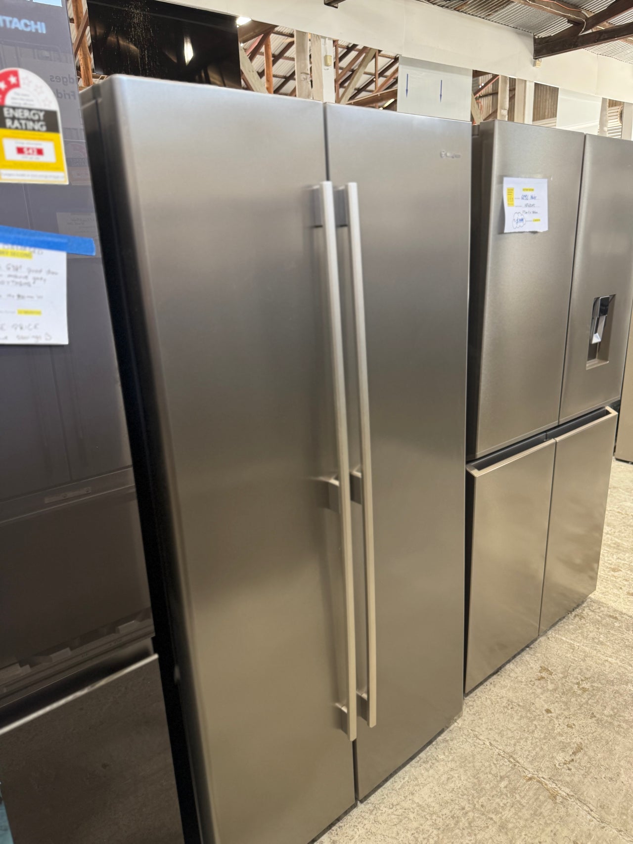 Second hand Westinghouse WSE6100SF – 610L Side-by-Side Refrigerator