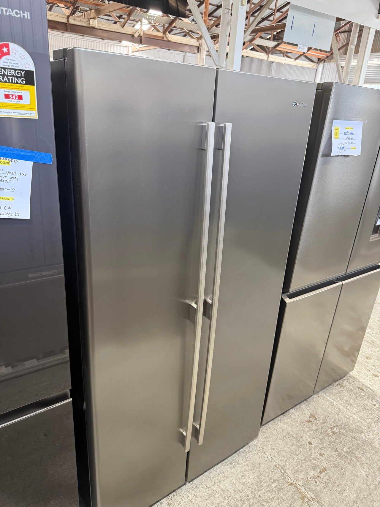 Second hand Westinghouse WSE6100SF – 610L Side-by-Side Refrigerator