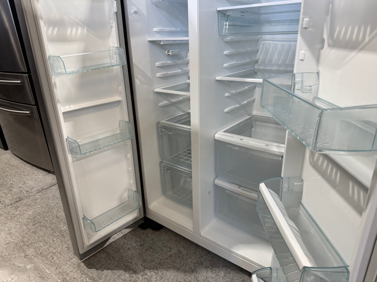 Second hand Westinghouse WSE6100SF – 610L Side-by-Side Refrigerator