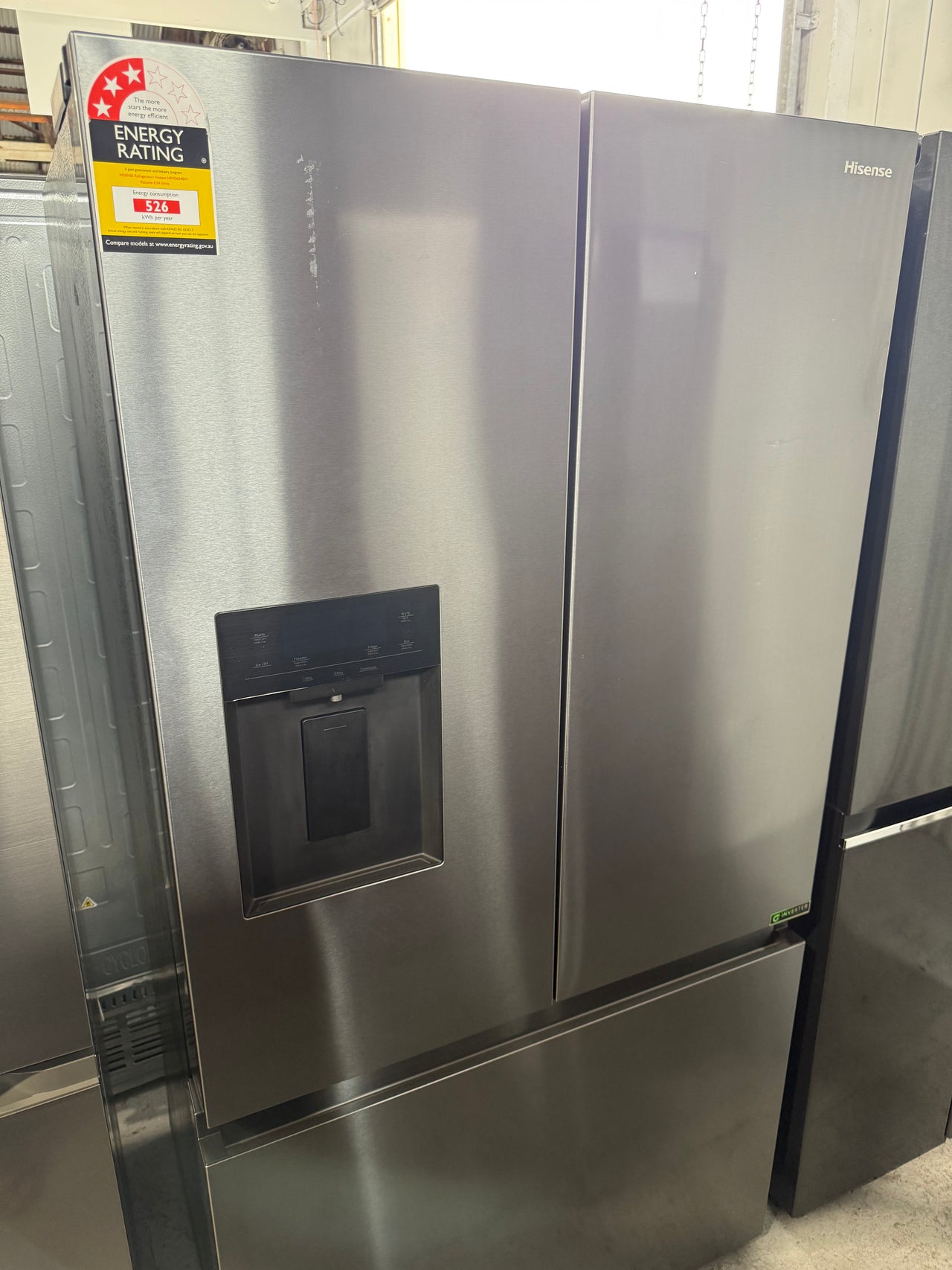 Factory second Hisense 634L French Door Refrigerator  Model: HRFD634BW - Second Hand Appliances Geebung