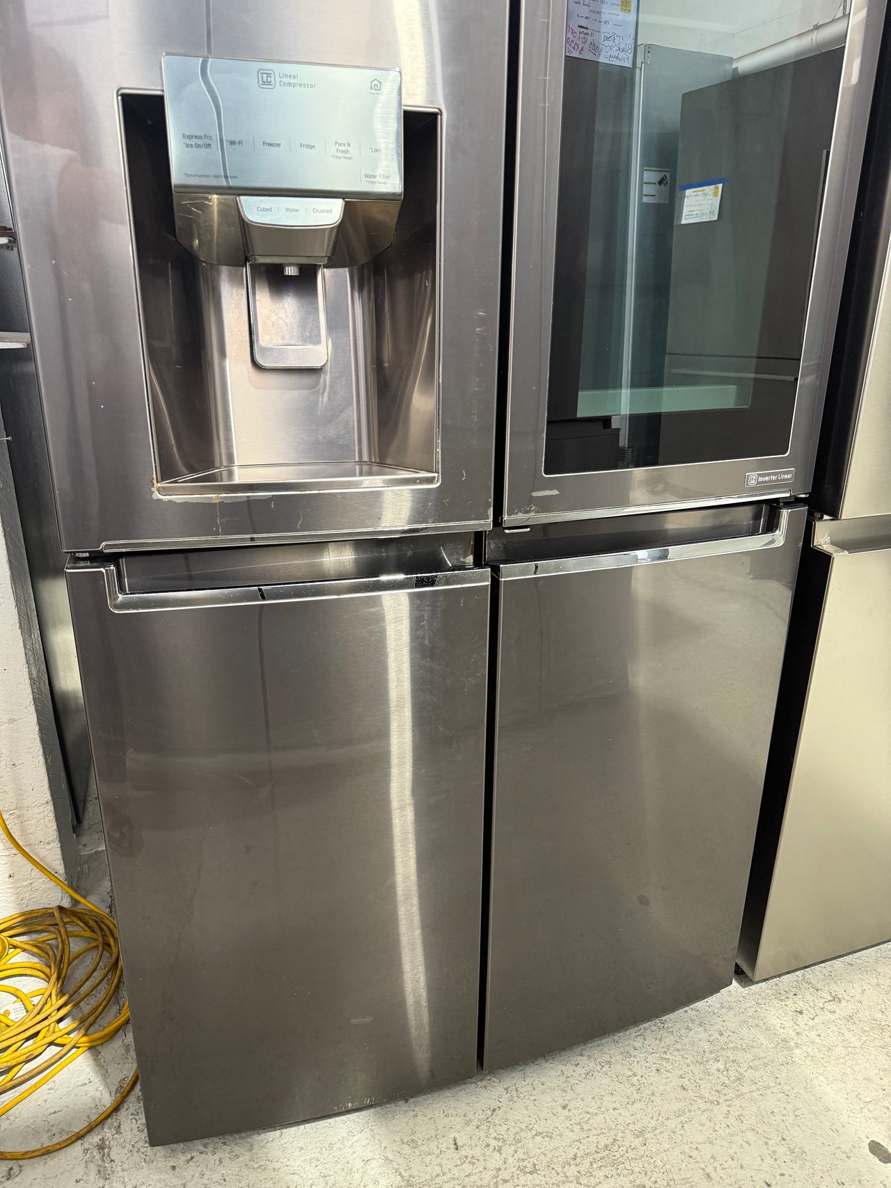 Second hand LG 708L InstaView French Door Fridge Model: GF-V708BSL - Second Hand Appliances Geebung