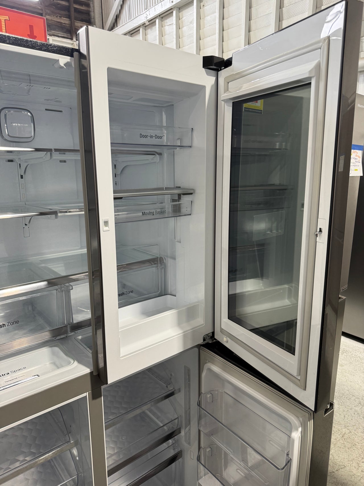 Second hand LG 708L InstaView French Door Fridge Model: GF-V708BSL - Second Hand Appliances Geebung