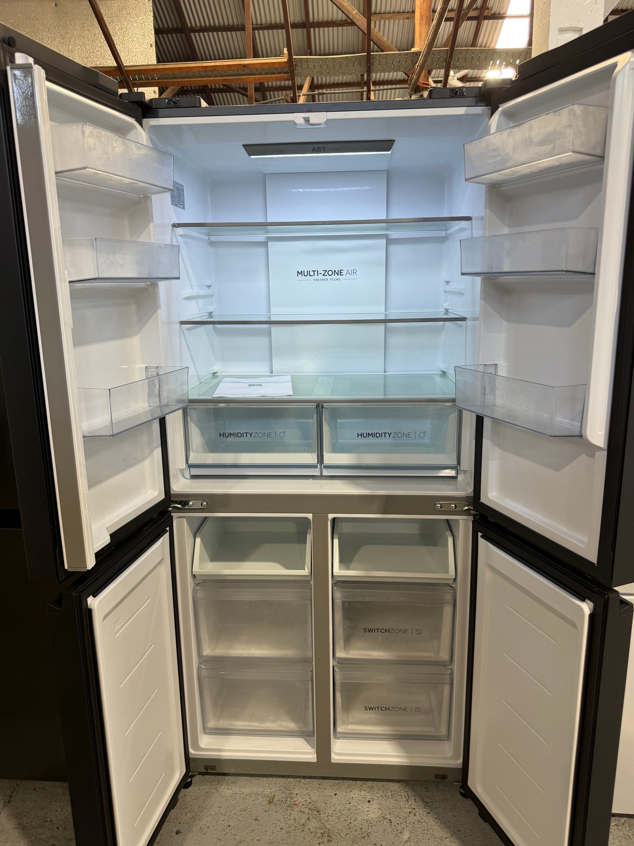 Factory second Haier HRF530YC is a 463-liter quad-door refrigerator